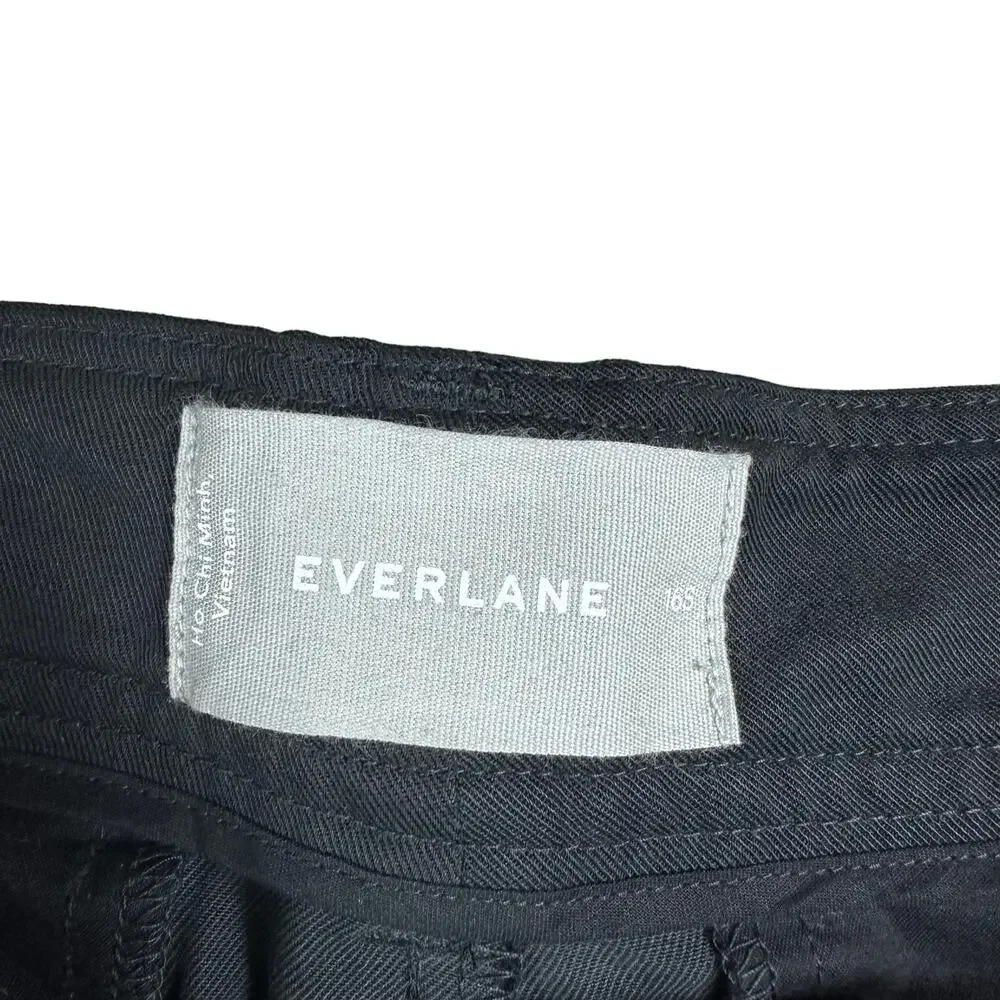 EVERLANE The Way High Drape Pant Black Women's 16S NWT Pleated Front Career Prep